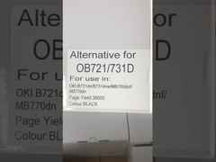 Uyumlu Toner Kartüsü Siyah 45439002 OKI B731 MB770 Yazıcı Toner Kiti için Yüksek Kapasite