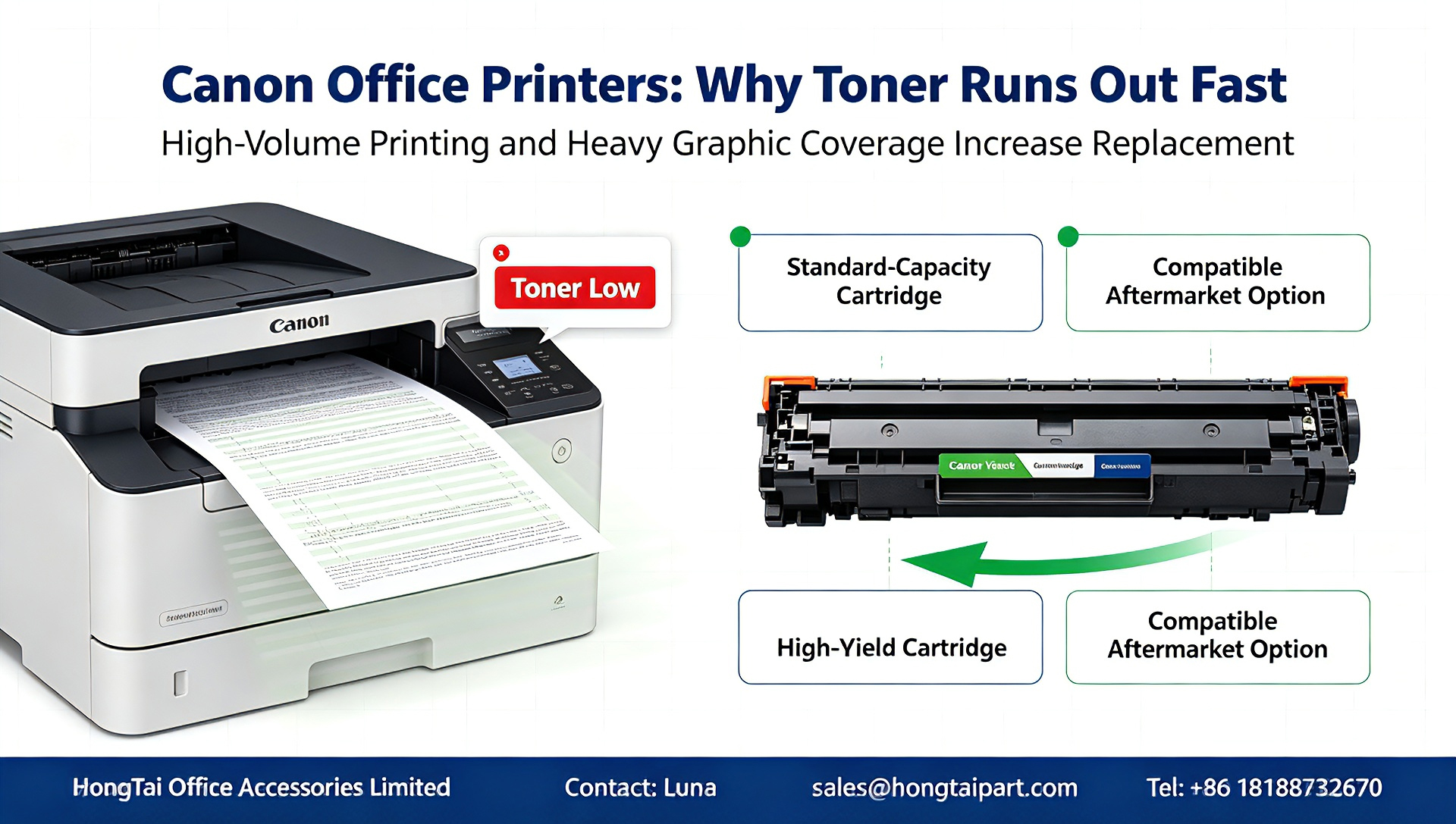 Son şirket blogları hakkında Frequent Toner Replacement for Canon Office Printers: Causes & Cost-Saving Solutions
