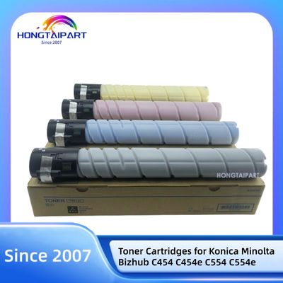 satın al Konica Minolta Bizhub C454 C454e C554 C554e BK540g C M Y 510g HONGTAIPART için toner kartuşları TN512 çevrimiçi üretim
