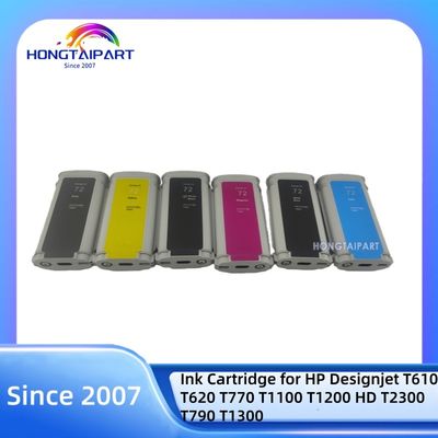 satın al 130ML Ink Cartridge 72 C9403A-MK C9370A-PK C9371A-C C9372A-M C9373A-Y C9374A-G Neutral Packing for HP Designjet Printers çevrimiçi üretim