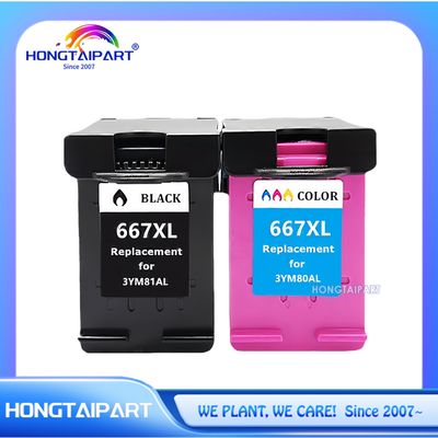 HP DeskJet Mürekkep Avantajı 1275 2374 2375 2376 2775 2776, Artı 6475 6476, DeskJet Plus Mürekkep Avantajı 6075 Yazıcı için Mürekkep Kartüsü 3YM81AL 3YM80AL 667XL 667