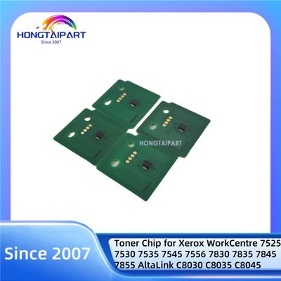 Toner Chip-BK Y M C 006R01509 006R01510 006R01511 006R01512 Xerox İş Merkezi için 7525 7530 7535 7545 7556 7830 7835 7845 7855 AltaLink C8030 C8035 C8045 C8055