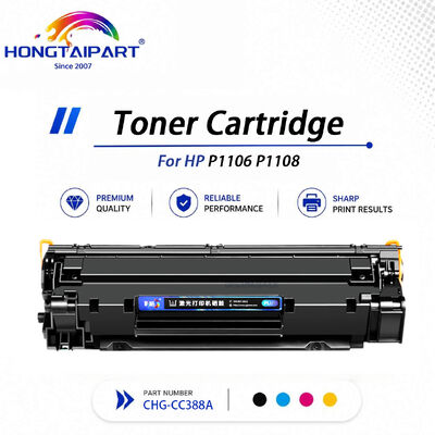 Verimi artırılmış PLUS Sürümü CHG‑CC388A Siyah Toner Kartuşu Yoğunluğu stabil, solmayı önleyici P1106 P1108 ile Uyumlu