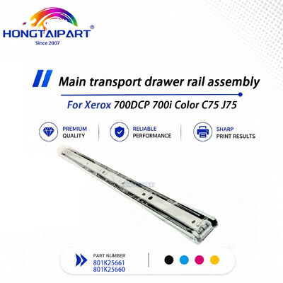Kararlı Ana Taşıma Çekmecesi Ray Düzeneği 801K25661 801K25660 Xerox 700DCP 700i Renkli C75 J75 Fotokopi Makinesi için