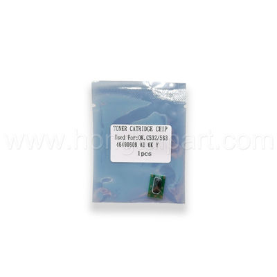 OKI için Toner Kartuşu Çipi C532DN MC573DN 6K 46490610 46490611 46490609 46490612 Çip Sıfırlama Toner Çipi Konica Minolta
