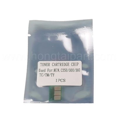 Konica Minolta Bh C250 300 360 için Toner Çipi Sıcak Satış Toner Davul Çipi Yüksek Kalite ve Kararlı ve Uzun Ömürlü
