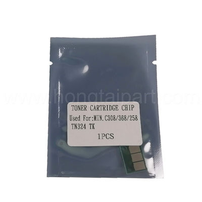 ​Konica Minolta Bhc 258 308 368 TN324 için Toner Çipi Sıcak Satış Toner Davul Çipi Yüksek Kalite ve Kararlı ve Uzun Ömürlü